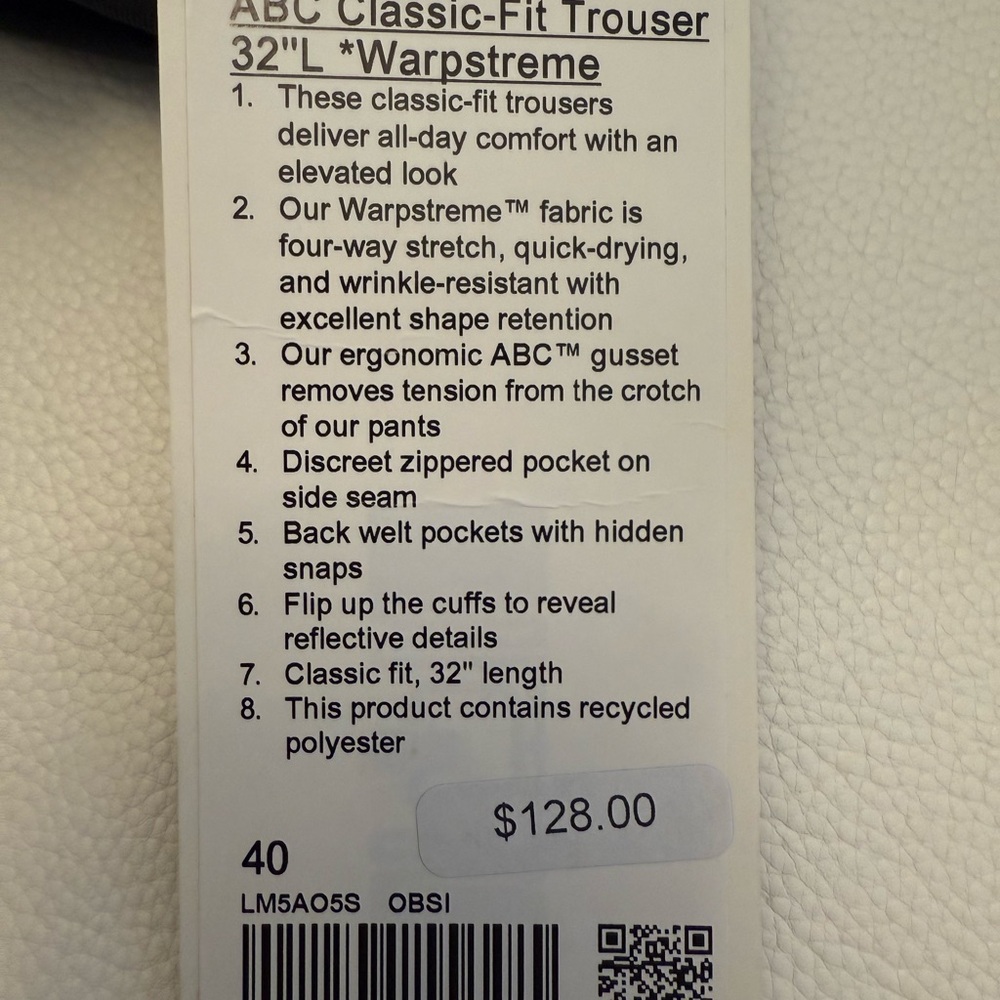 ABC Classic-Fit Trousers - Warpstreme